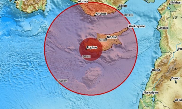 Lëkundja e tretë sizmike në një javë në Qipro, tërmet 4.2 Rihter në juglindje të Larnakës