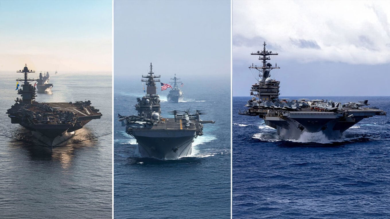 SHBA vendos tri aeroplanmbajtëse në Lindjen e Mesme, lëvizje e paprecedentë prej 2003