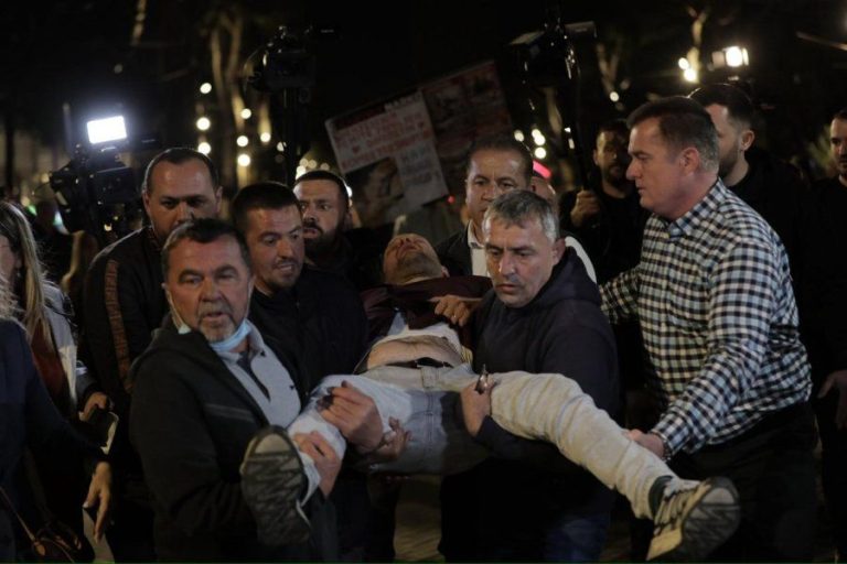 Tirana Protest Ends With Injured Opposition MPs, Accusations Of Police Violence Dominate