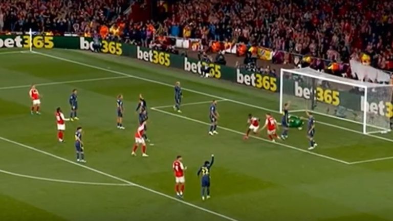 Arsenal-Atletico Madrid 1-0, Saka godet në fund të pjesës së parë dhe zhbllokon gjysmëfinalen