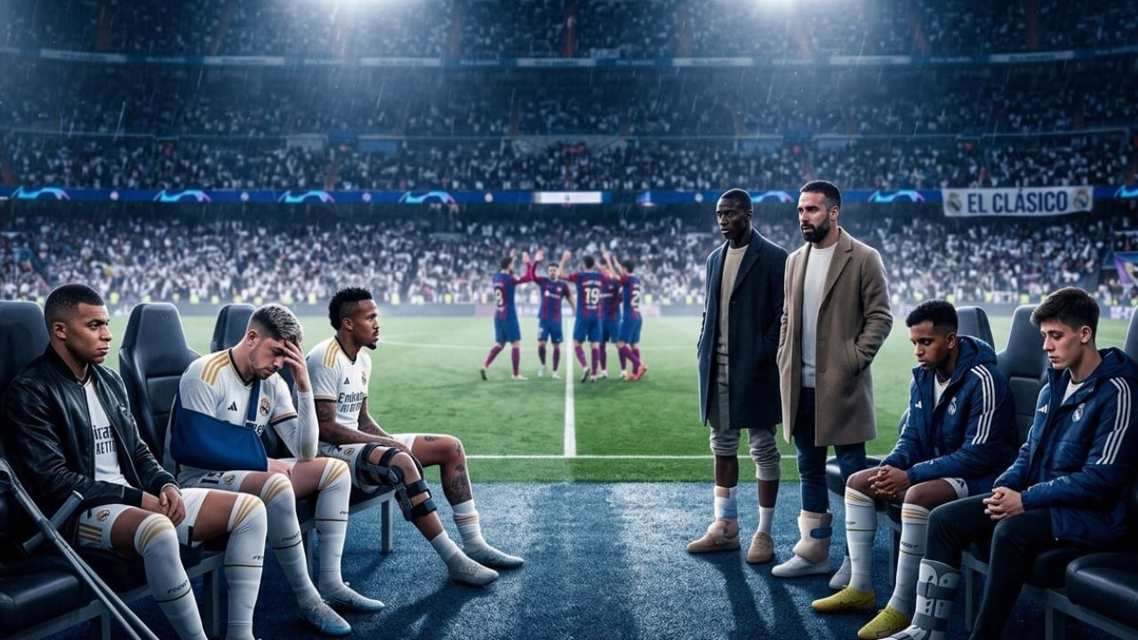 Real Madrid në alarm para El Clásico: 7 mungesa dhe dyshime të mëdha ndaj Barcelonës