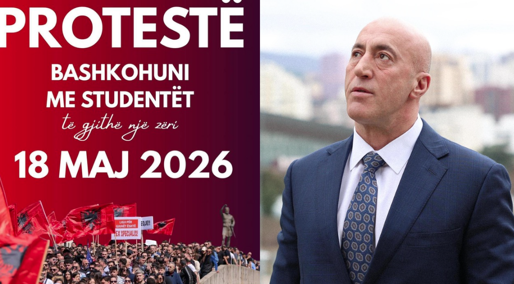Haradinaj del në krah të protestës së studentëve shqiptarë në RMV për gjuhën shqipe
