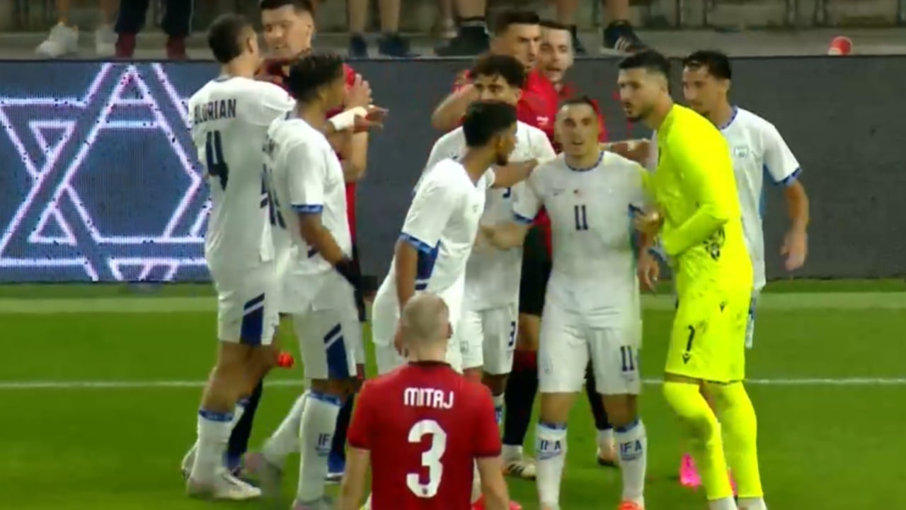 Tension në Air Albania pas golit të Izraelit, Hysaj përplaset me Oskar Gloukh