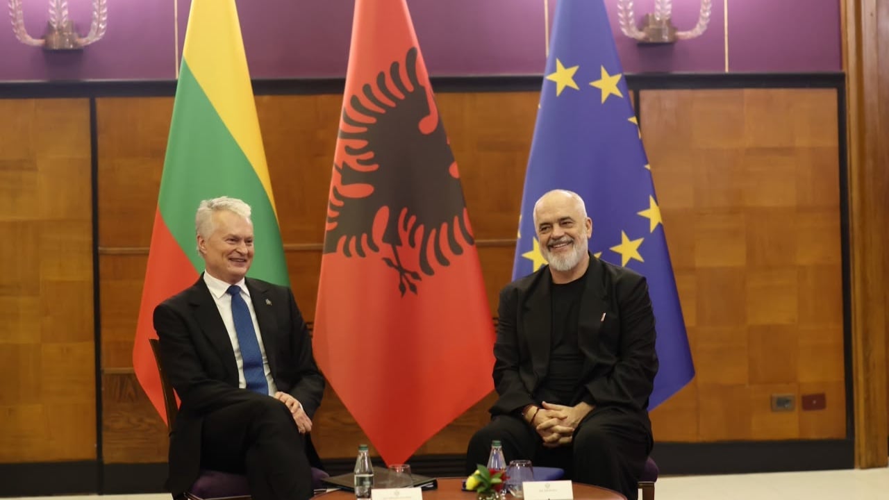 Rama pret Presidentin e Lituanisë, fokusi te mbështetja për anëtarësimin e Shqipërisë në BE