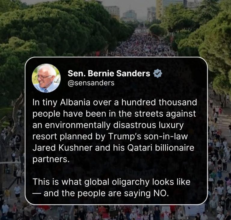 Bernie Sanders flet për Shqipërinë, por harron të përmendë Edi Ramën