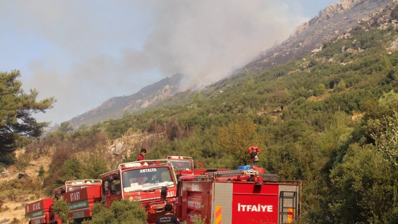 Zjarr i madh në Antalia, era përhap flakët me shpejtësi në zonën e Kaşit