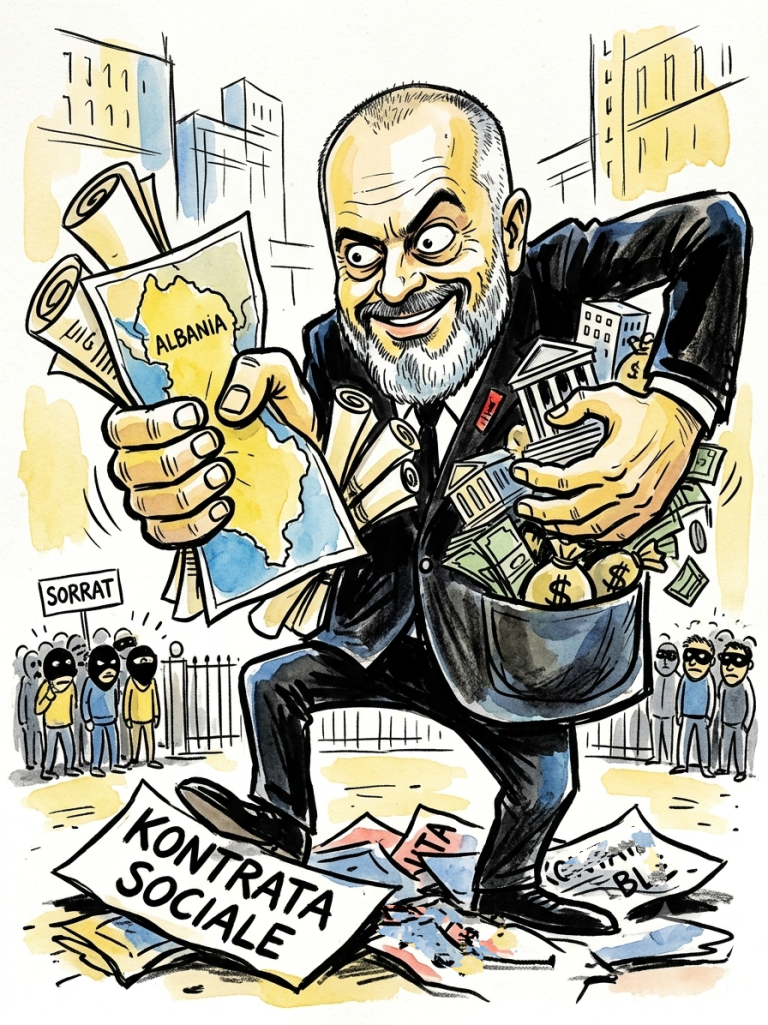 Edi Rama, “Tradhtari” i Kontratës Sociale që e Ktheu Shtetin në Pronë Private