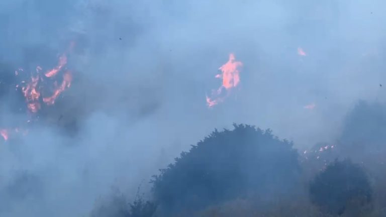 Zjarri në Dardhë të Librazhdit hyn në ditën e 6-të, terreni malor mban flakët aktive