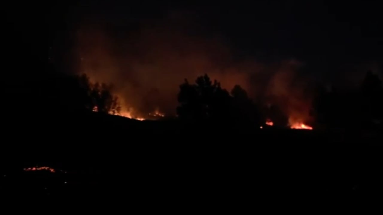 Zjarr mbi fshatin Sinicë në Devoll, flakët në pyll dhe ende pa bilanc zyrtar dëmesh