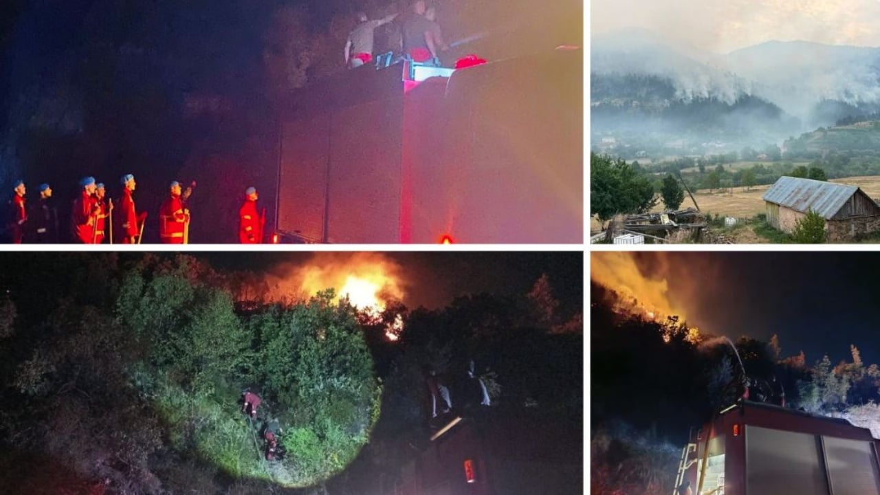 Zjarret jashtë kontrollit në disa qarqe: evakuime pranë Tiranës, 12 vatra ende aktive