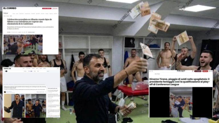 Pamjet e Dinamos bëhen virale: presidenti hodhi para në dhomat e zhveshjes pas 4-0 ndaj Audës