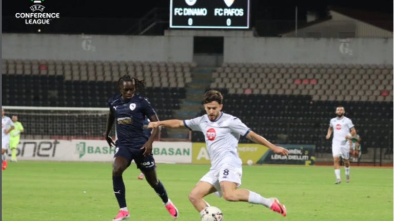 Dinamo-Pafos 1-1 në Elbasan Arena, kualifikimi mbetet i hapur pas 90 minutave