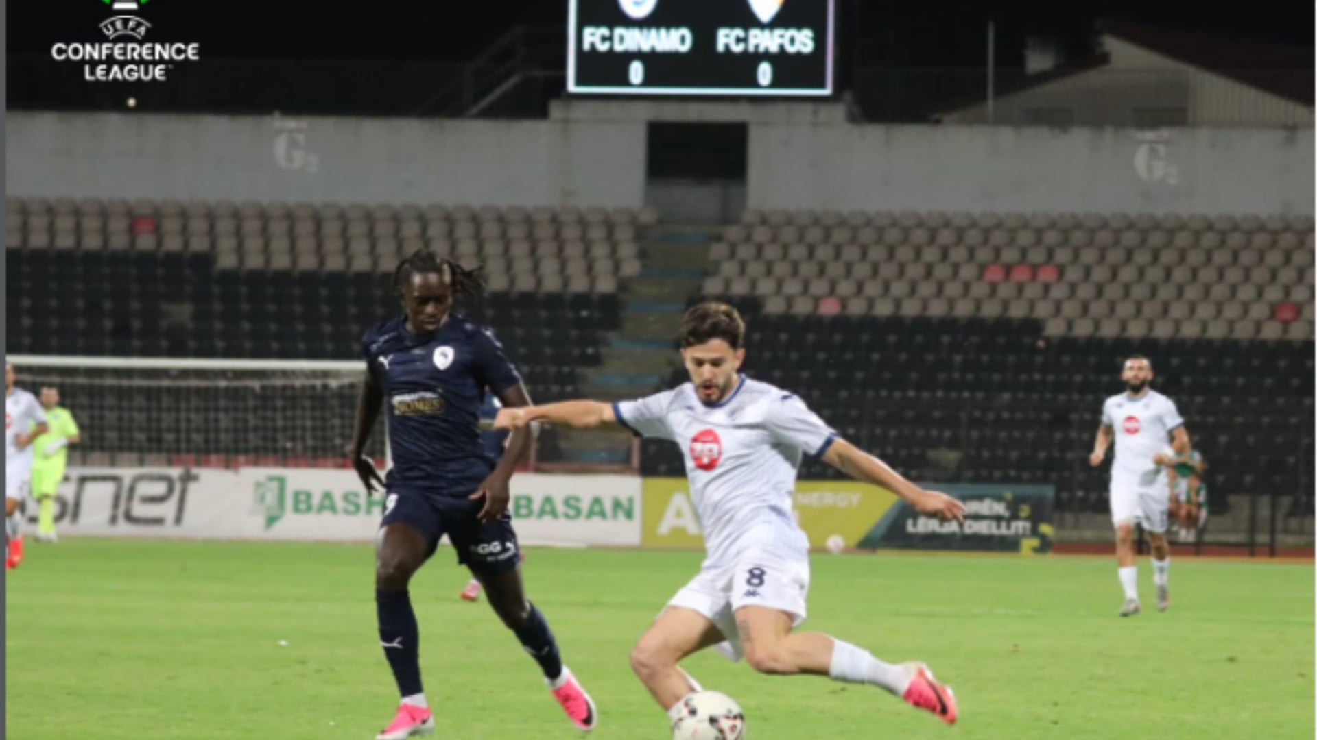 Dinamo-Pafos 1-1 në Elbasan Arena, kualifikimi mbetet i hapur pas 90 minutave