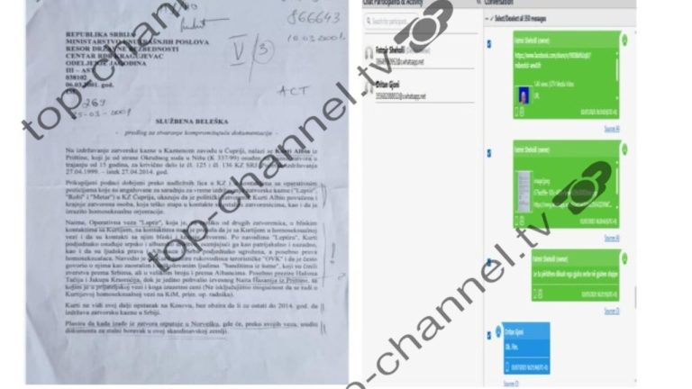 Dosja “Leptiri”/ Prokuroria: dokument serb synonte komprometimin dhe rekrutimin e Albin Kurtit
