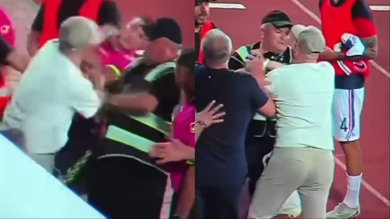 Videoja e re: Alban Xhaferi shihet duke goditur gjyqtarin pas Elbasani–Vllaznia