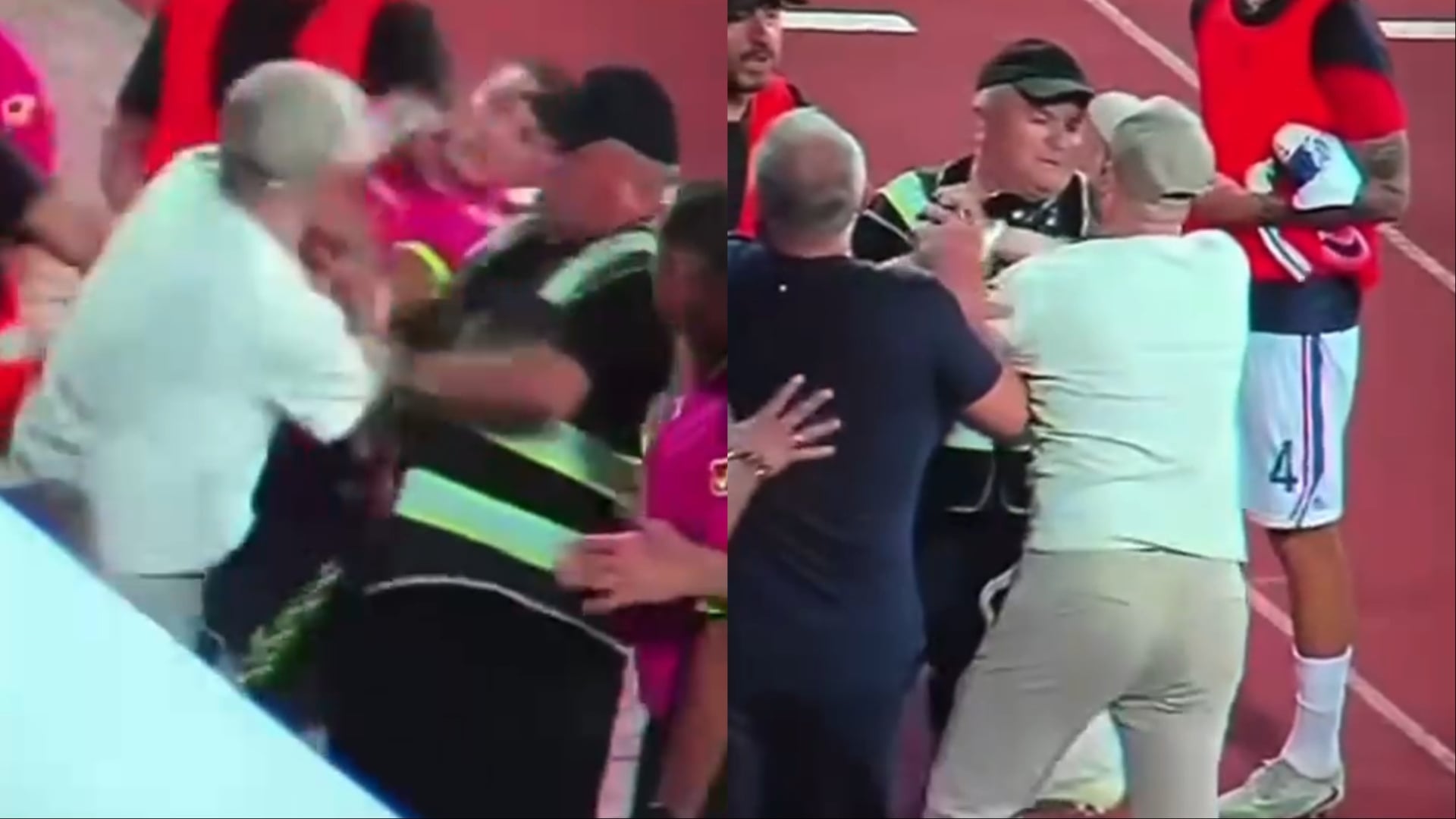 Videoja e re: Alban Xhaferi shihet duke goditur gjyqtarin pas Elbasani–Vllaznia
