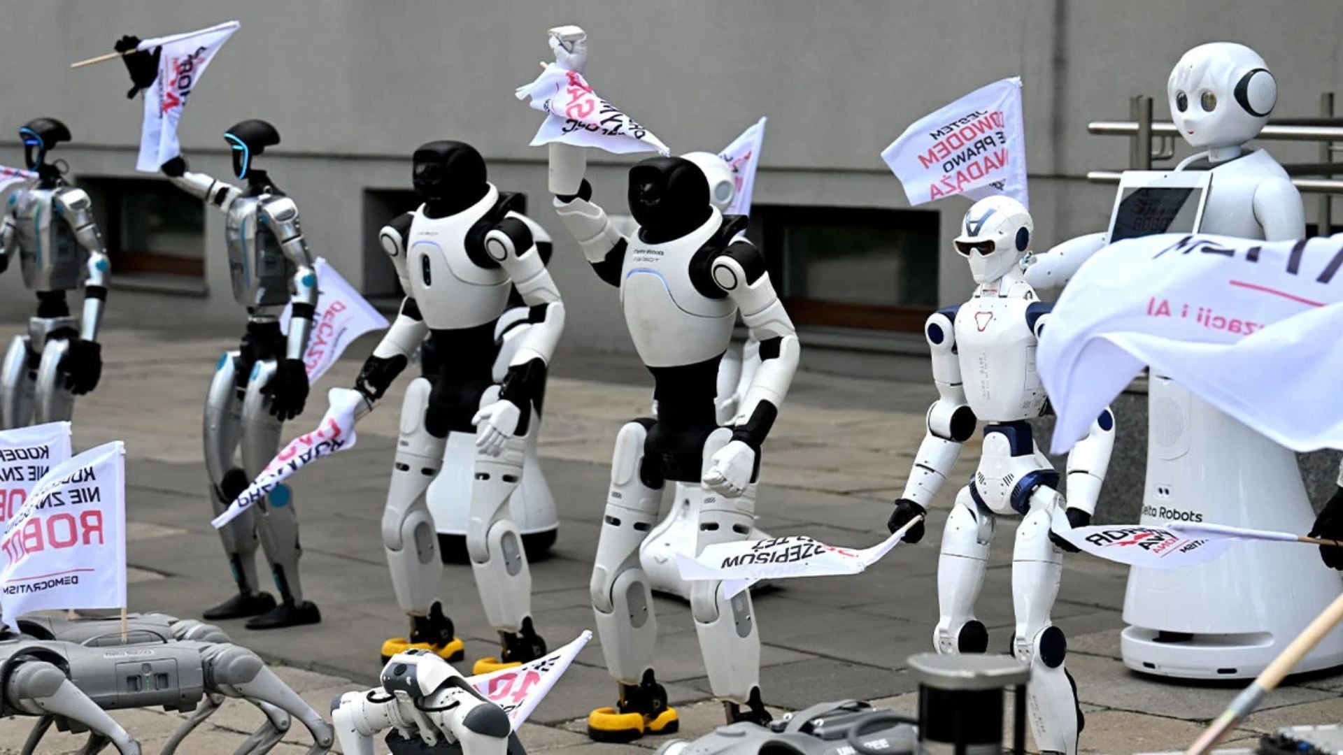 Robotët dalin në protestë në Poloni: kërkojnë kufizime për IA-n dhe mbrojtje të punës