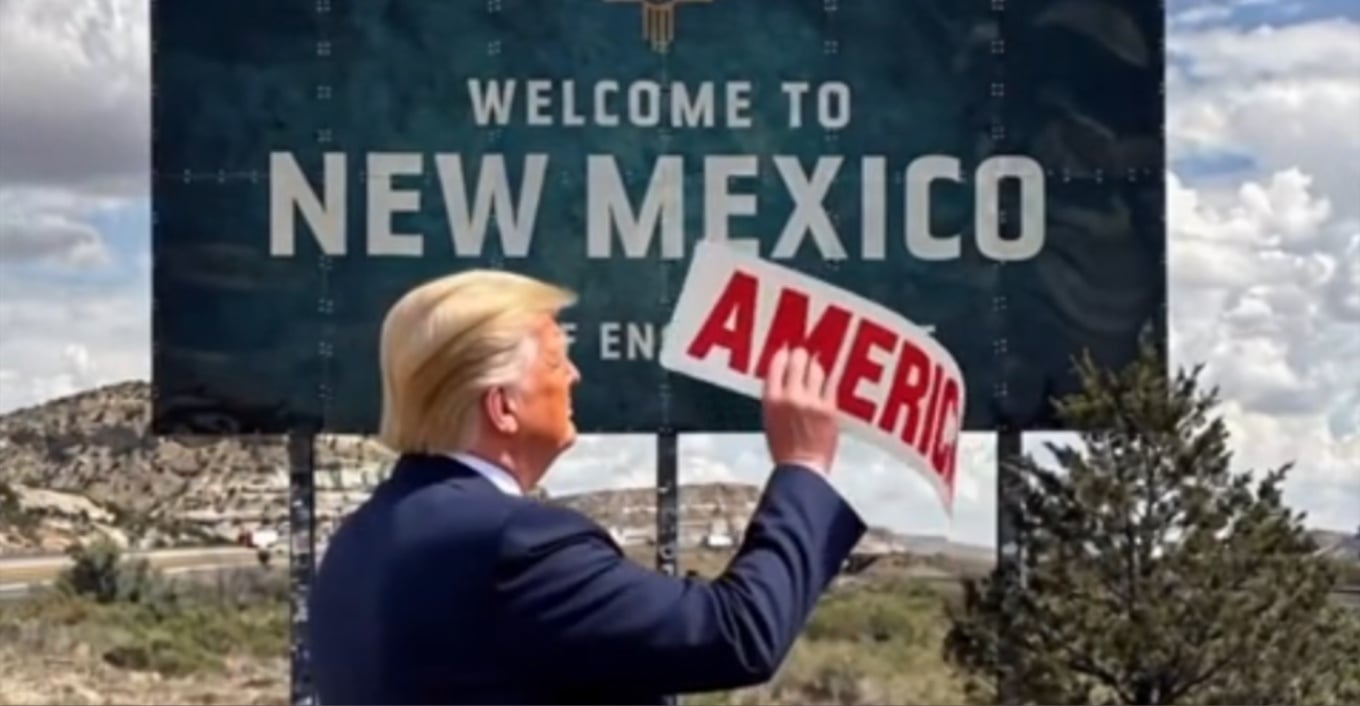 Trump shpall “Amerika e Re” për Nju Meksikon, por pa asnjë bazë ligjore
