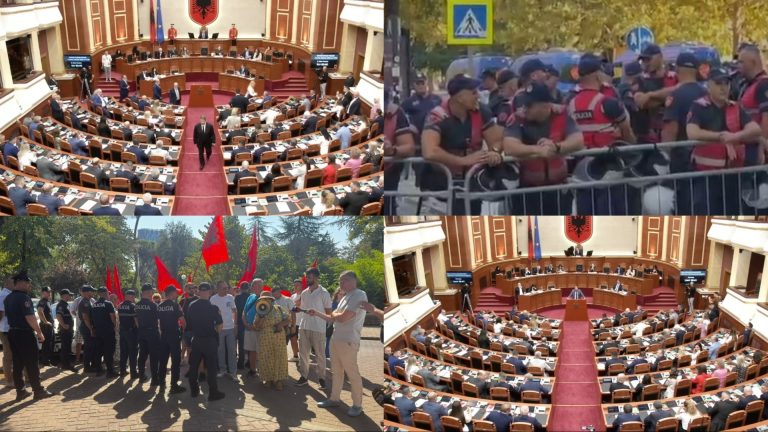 Nis sesioni i ri parlamentar mes protestës dhe tensioneve te Kuvendi, policia bën shoqërimet e para