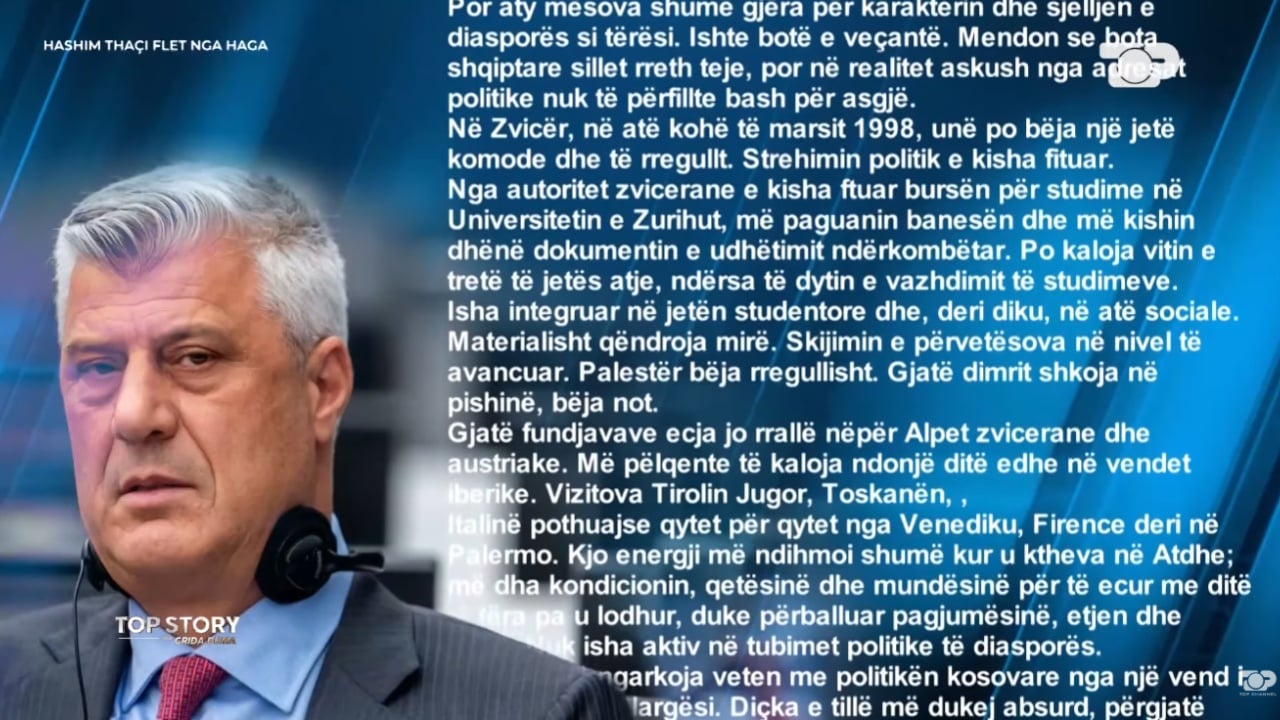 Hashim Thaçi nga Haga falënderon Ramën dhe kërkon vendim të paanshëm nga Gjykata Speciale