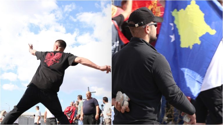 Tension në Prishtinë pas vendimit të Hagës, protestë pranë EULEX-it dhe gurë drejt godinës