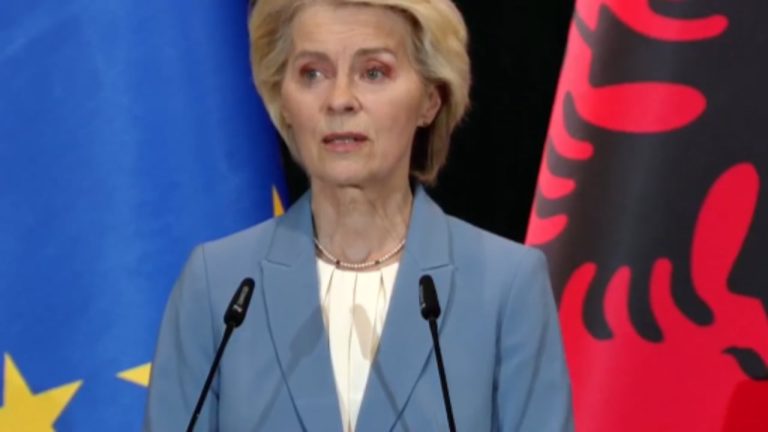 Von der Leyen në Tiranë: Shqipëria të vazhdojë reformat, BE flet për 80% të Planit të Rritjes