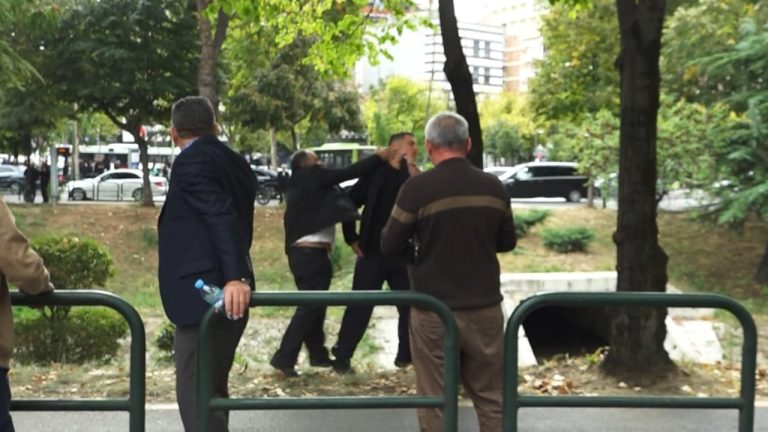 Incident në protestën jashtë Kuvendit, i riu goditet mes tensioneve dhe ndërhyrjes së policisë