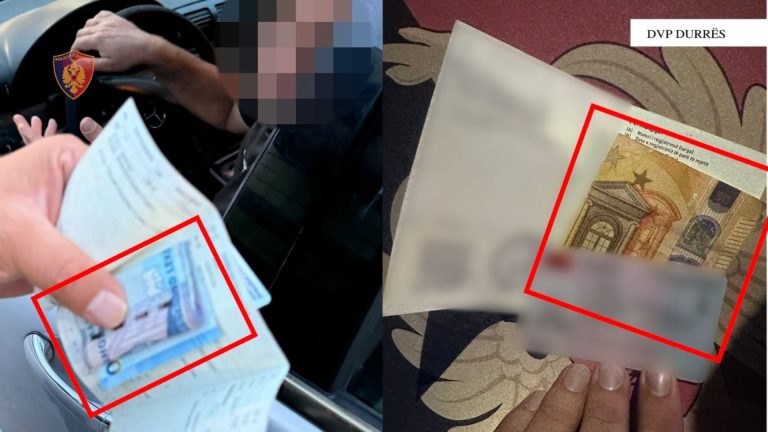 Durrës e Kavajë, 3 shoferë nën procedim pasi tentuan t’u japin para policëve rrugorë