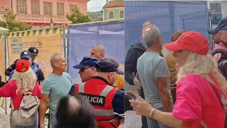 Përplasje te kantieri i Muzeut Hebraik në Vlorë, protestuesit përballen me policinë