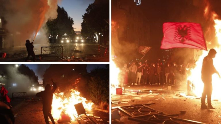 Protesta e studentëve degjeneron në dhunë, 23 të arrestuar pas përplasjeve te Ministria dhe Bashkia