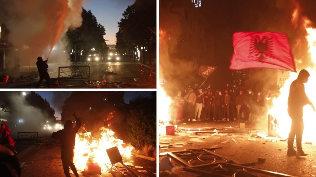 Protesta e studentëve degjeneron në dhunë, 23 të arrestuar pas përplasjeve te Ministria dhe Bashkia