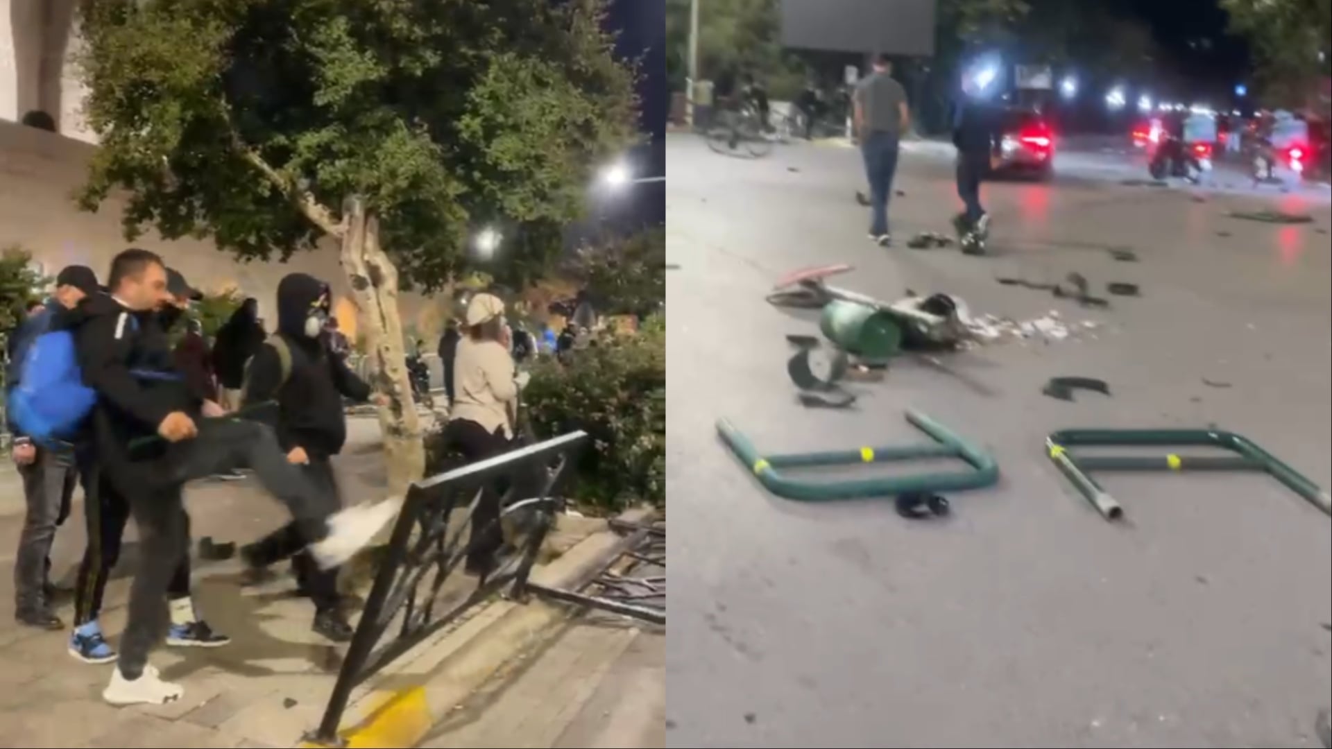 Përshkallëzim proteste në rrugën e Elbasanit, dëmtohet kryqëzimi te Namazgjaja