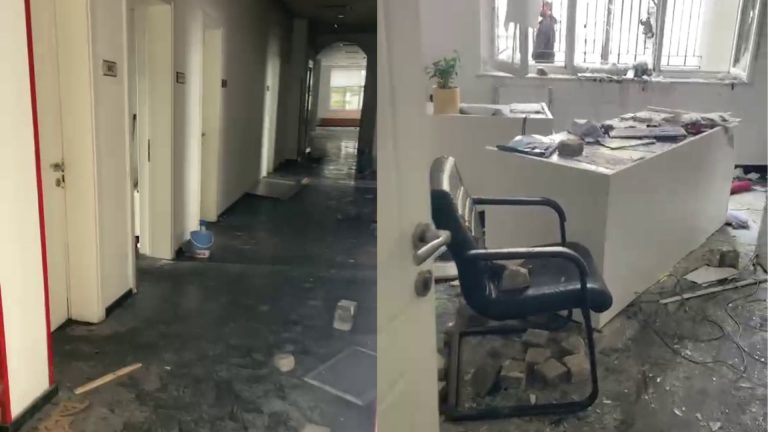 Ministria e Arsimit pas protestës: xhama të thyer dhe zyra të dëmtuara brenda godinës