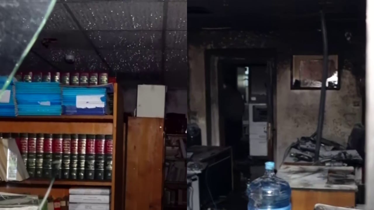 Zjarri në Gjykatën e Lartë gjatë protestës: dritare të thyera, dosje të shpërndara dhe dëme në godinë