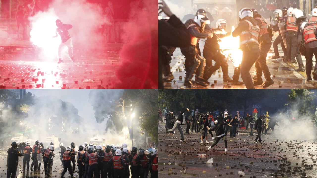 Day 6 of the protest in Tirana: Tensions at the Ministry of Education, Socialist Party headquarters also attacked