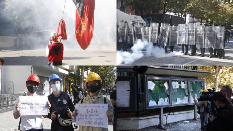 Protesta e 7-të në Tiranë, tensione te Ministria e Arsimit dhe paralajmërime nga Rama