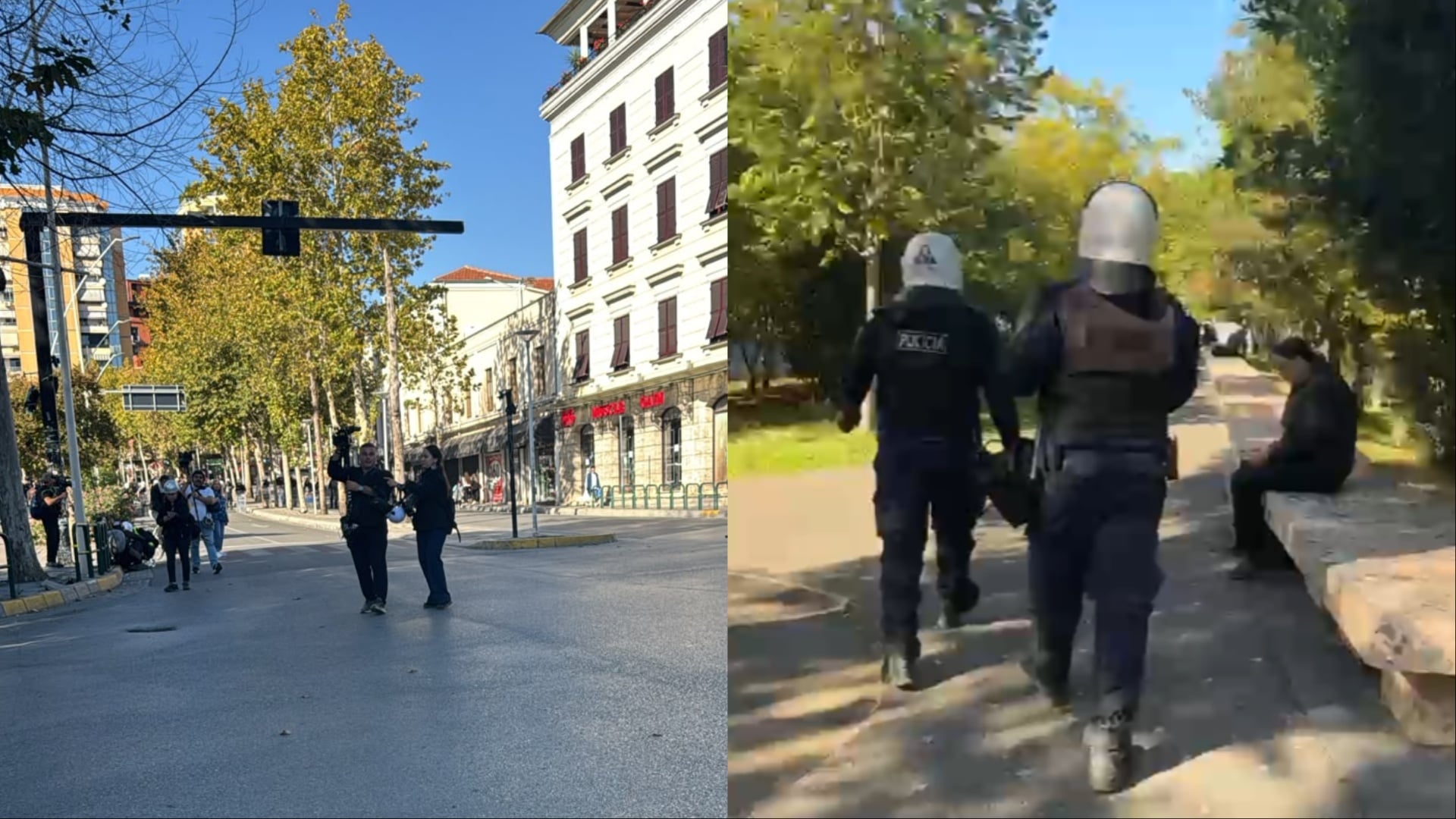 Tiranë, tension pas përplasjeve: policia humb gjurmët e grupeve të protestuesve