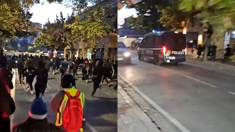 Përshkallëzim i protestës në Tiranë, policia ndjek me makina protestuesit në rrugë