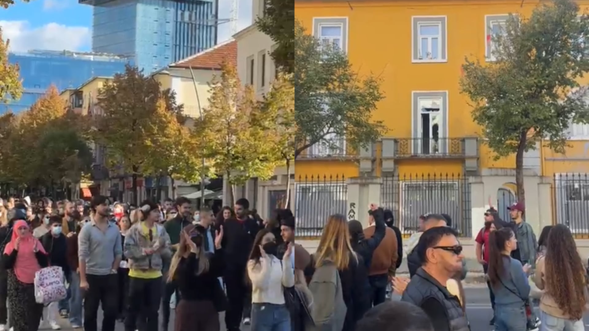 Dita e 15 e protestës së studentëve në Tiranë, policia dhe autoboti pranë Ministrisë së Arsimit