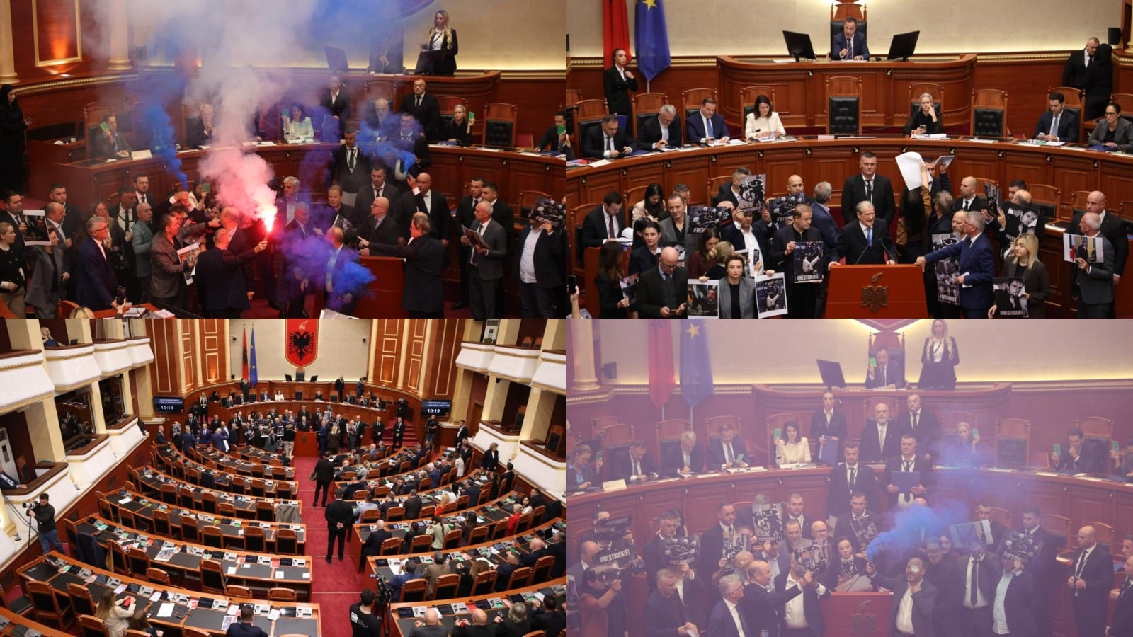 Tensione në Kuvend, opozita bllokon foltoren dhe Berishës i hiqet fjala për gjithë ditën