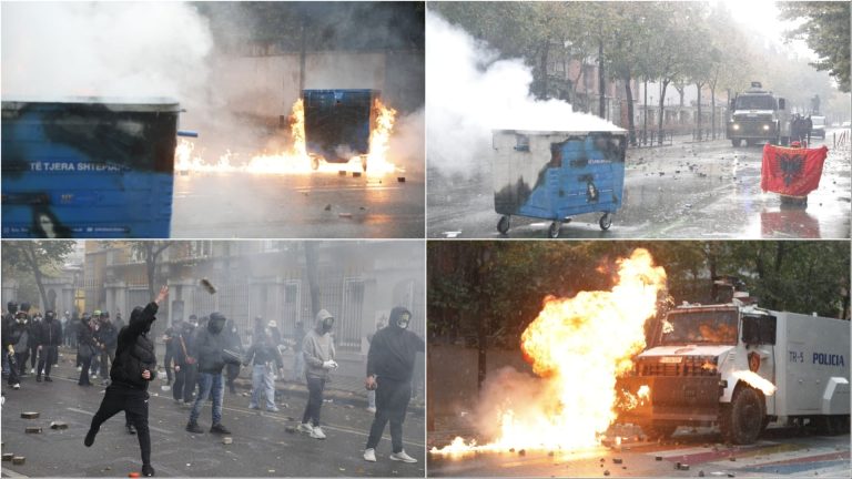 Protesta në Tiranë, përplasje te Ministria e Arsimit dhe Kryeministria, policia nis shoqërimet