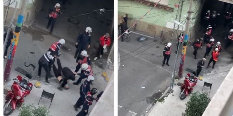 VIDEO/ Persona me veshje civile ndërhyjnë ndaj protestuesve, kush janë dhe me çfarë autoriteti veprojnë?